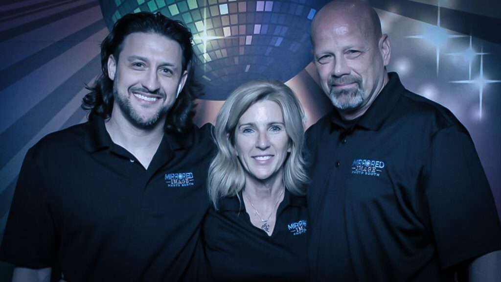 Photo Booth Rental Company photo of the owners of mirrored image photo booths maryland