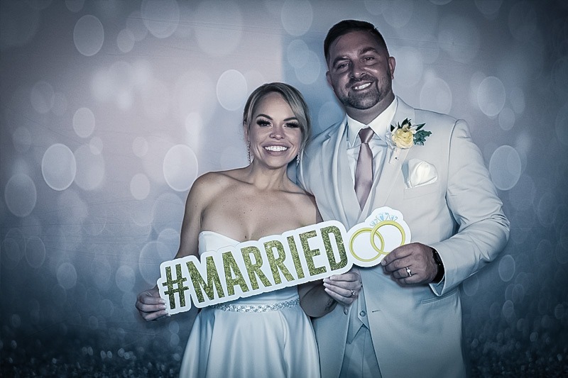 party photo with backdrop photo booth rentals