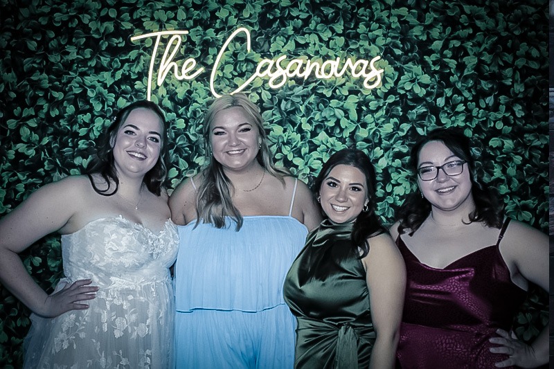 party photo with backdrop photo booth rentals