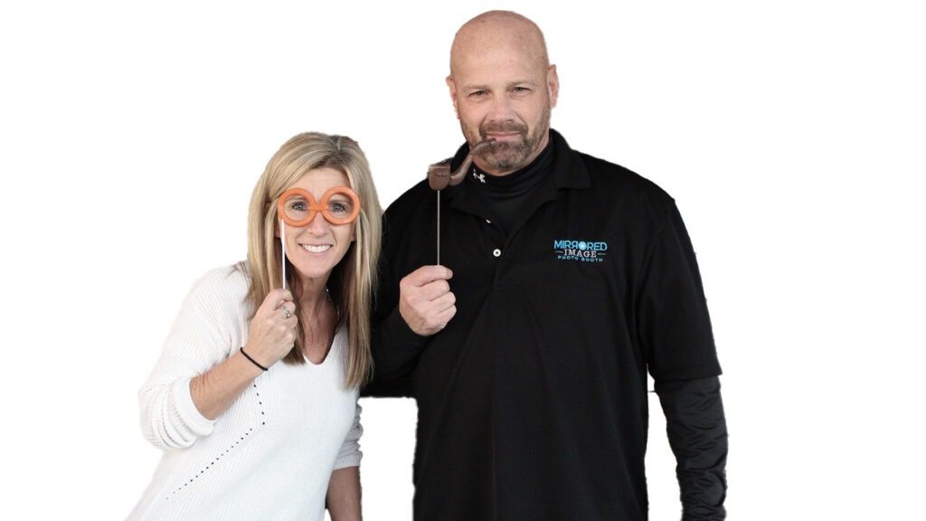 photo of the owners of Mirrored Image Photo Booth