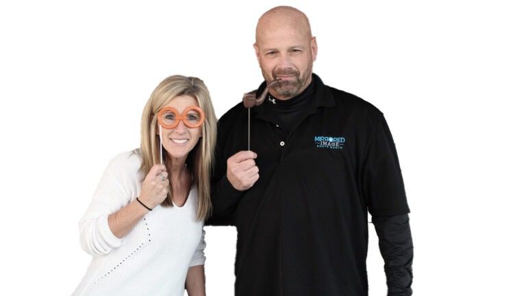 photo of the owners of Mirrored Image Photo Booth