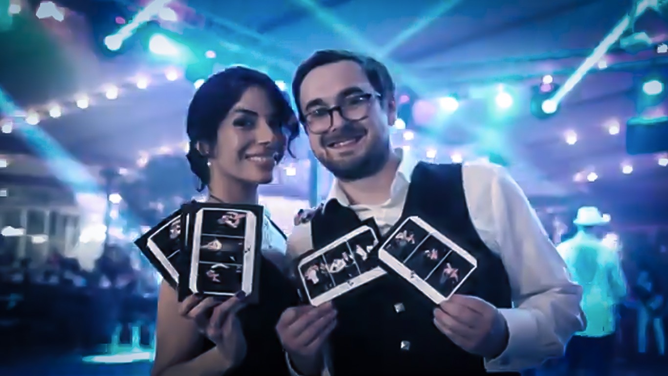 couple posing with quality prints