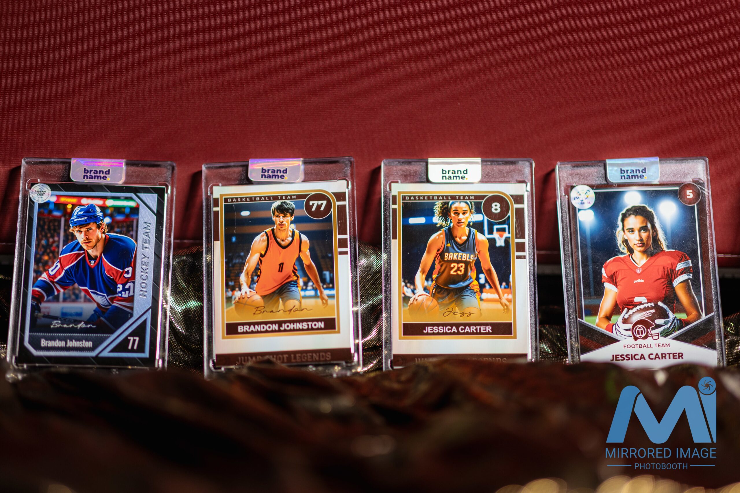 Trading Card photo booth experience