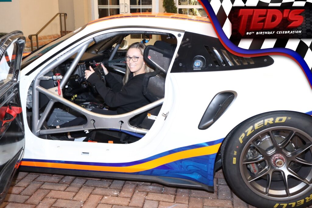 attendant inside race car